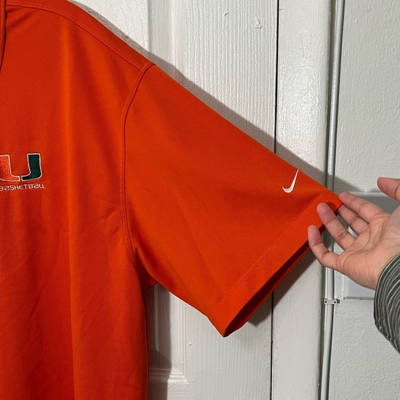 NIKE University of Miami Basketball Golf Men’s Polo Shirt | size XXL - Picture 9 of 11